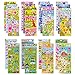 20 Different Scenes, 1000+ 3D Puffy Stickers, Year-Round Sticker Bulk Pack for Teachers, Students, Scrapbooking, Girl Boy Birthday Festival Supplier
