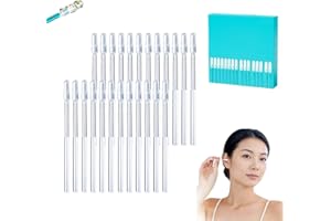 Sticky Ear Cleaning Sticks Gentle, Visible Ear Care 24pcs, Resilient Resin Gel Ear Stick for Adults,Sticky Ear Wax Removal St