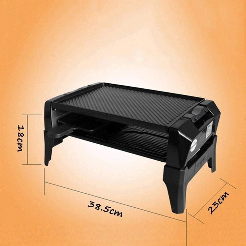 review ZQY Household Multi-Function Smoke-Free Barbecue Grill Easy to Clean Non-Stick Pan Electric Grill Barbecue Machine