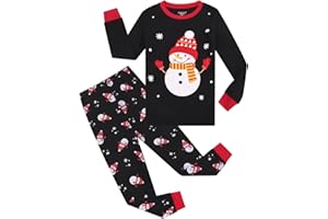 Joyond Kids Christmas Pajamas Boys Girls Hanukkah Thanksgiving Pjs Set Holiday Sleepwear 100% Cotton Size 18M-12Years