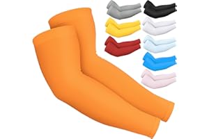 BuzToz UV Sun Protection Compression Arm Sleeves for Men & Women,Cooling Athletic Sports Sleeve for Football, Golf,Volleyball