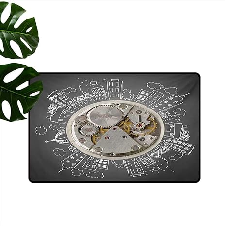 Amazon Com Household Decorative Floor Mat An Alarm Clock