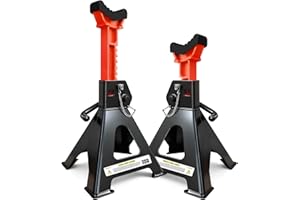 USYATO 6 Ton Jack Stands (13,200Lbs) - Heavy Duty Car Jack Stand with Double Pin Locking, Adjustable 15.6"-23.4" Height, Extr