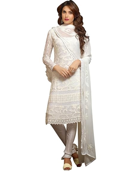 white anarkali amazon