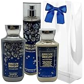Bath & Body Works DREAM BRIGHT 3-piece Gift Set with a Blue Bow for Holidays & Gifts - Shower Gel, Mist & Body Lotion