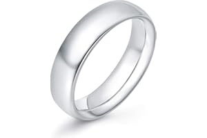 KAZITSAN 2mm 4mm 6mm Stainless Steel Rings for Women Men High Polish Plain Dome Silver/Gold/Rose Gold Wedding Band Comfort Fit