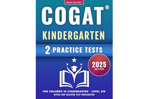 COGAT Kindergarten Test Prep: Gifted and Talented Test Preparation Book - Two Practice Tests for Children in Kindergarten (Level 5/6)