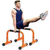 Push Up Bar, 12 Inch High Non-Slip Parallettes Bars &amp; Dip Bars With Foam Handles, Heavy-Duty No Wobbling Calisthenics Equipment For Handstand, L-Sit, Gymnastics, Strength Training Home Gym Use