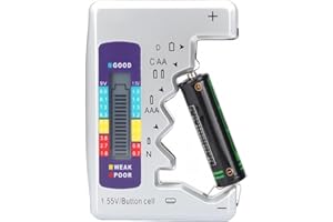 AUNMAS Battery Tester, Universal Battery Checker with Digital Display Battery Capacity Testing Tool Small Electrical Equipmen