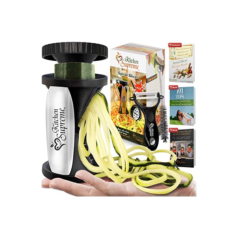 Zucchini Spaghetti Maker Complete Bundle Best Spiraler Spiralizer
