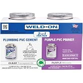 Weld-On 15900 Twin Pack: PVC Solvent Cement and Plumbing Primer
