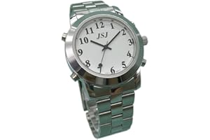 English Talking Watch for Blind People or Visually Impaired People or The Elderly with Alarm of Quartz