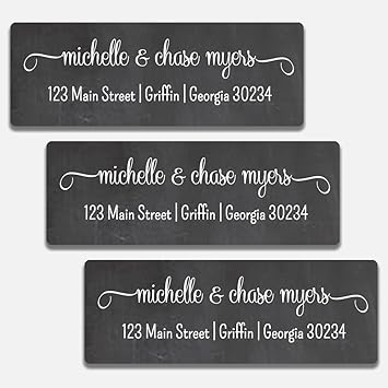 printed return address labels personalized