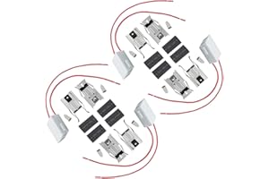 VNWIQ 4 Pack 12001676 Range Burner Ceramic Receptacle Kit for Whirlpool RR115 Oven Stove Universal Terminal Block Compatible with Kenmore Sears & Maytag Jenn-Air Roper Magic Chef Amana AP4009015 PS1570190