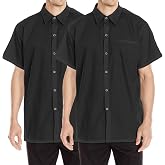 Chef Code 2-Pack Men's Kitchen Basic Cook Shirt