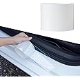 Sodcay Pack-1 Door Bumper Strip, Trunk Anti-Stepping Sticker, Invisible Transparent Anti-Collision Sticker, Front and Rear Bumper Protector, Fits for Most Car (White)