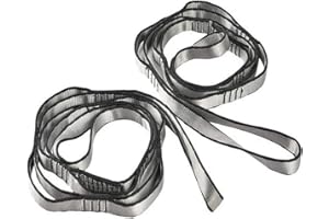 YOBEYI 2pcs Nylon Daisy Chain 6 Loop Adjustable Multipurpose Strap Rope 25kN Strong Climbing Straps 43 Inches for Yoga Swing Yoga Hammock Trapeze Ceiling Anchors Daisy Chains