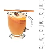 Anchor Hocking Caf&eacute; Glass Coffee Mugs, 16 oz, Set of 6
