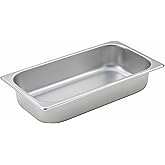 Winco 1/3 Size Pan, 2-1/2-Inch, Stainless Steel