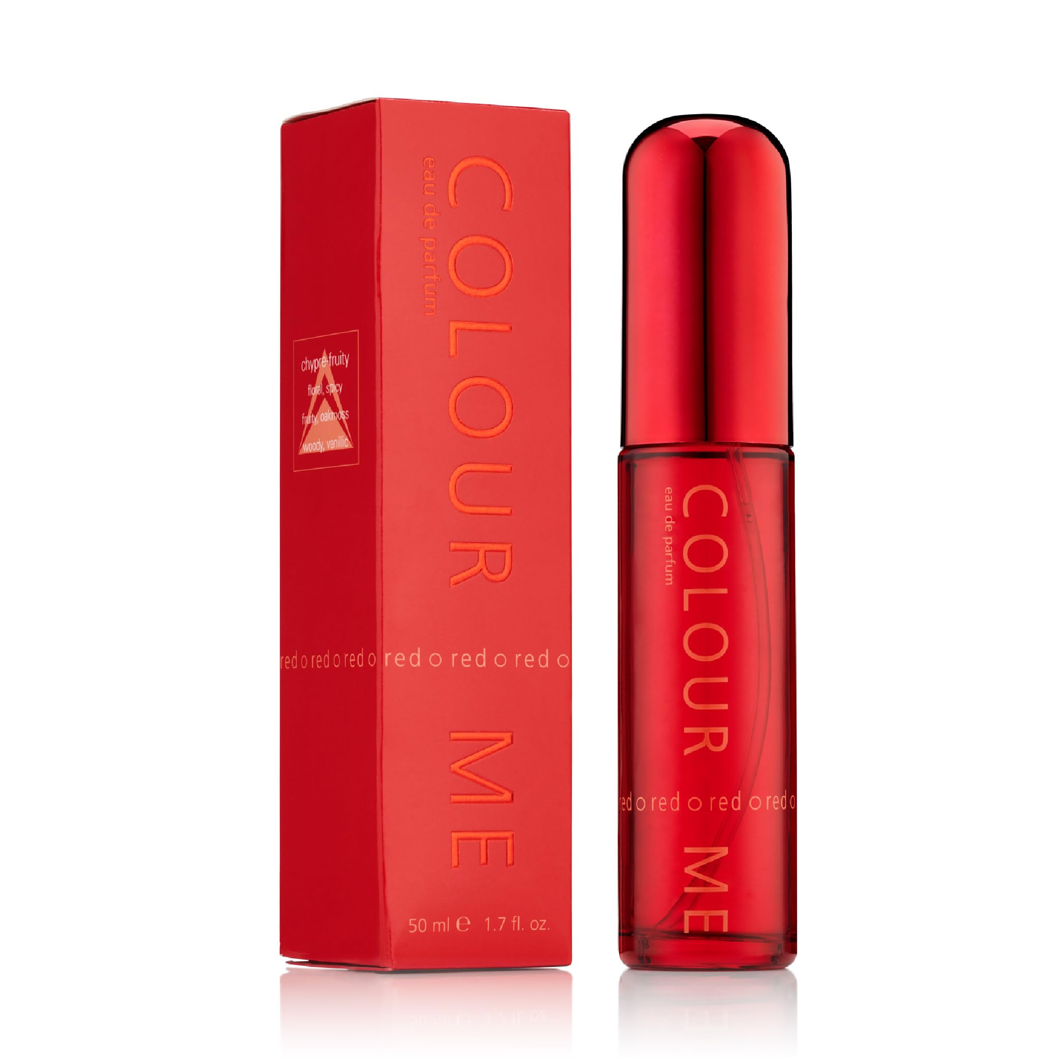 COLOUR ME Red Perfume for Women. 50ml Eau de Parfums. Luxury Fragrance - Ladies Perfume, Long Lasting Womens Perfumes by Milton-Lloyd