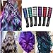 ETEREAUTY Hair Chalk Temporary Hair Color Cream Long Lasting 6pcs with Disposable Shawl and Gloves