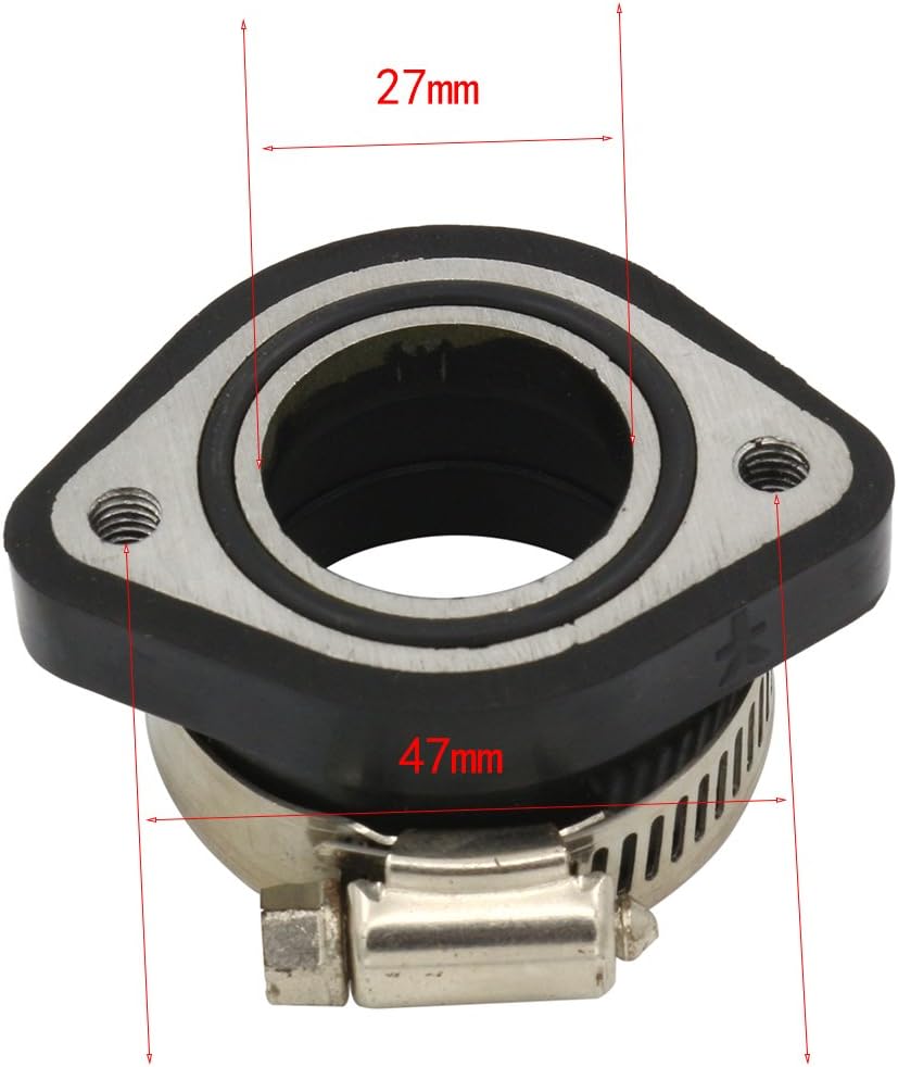 Rubber Carburetor Inlet Intake Mainfold Adapter For MIKUNI VM24 OKO KEIHIN PE28