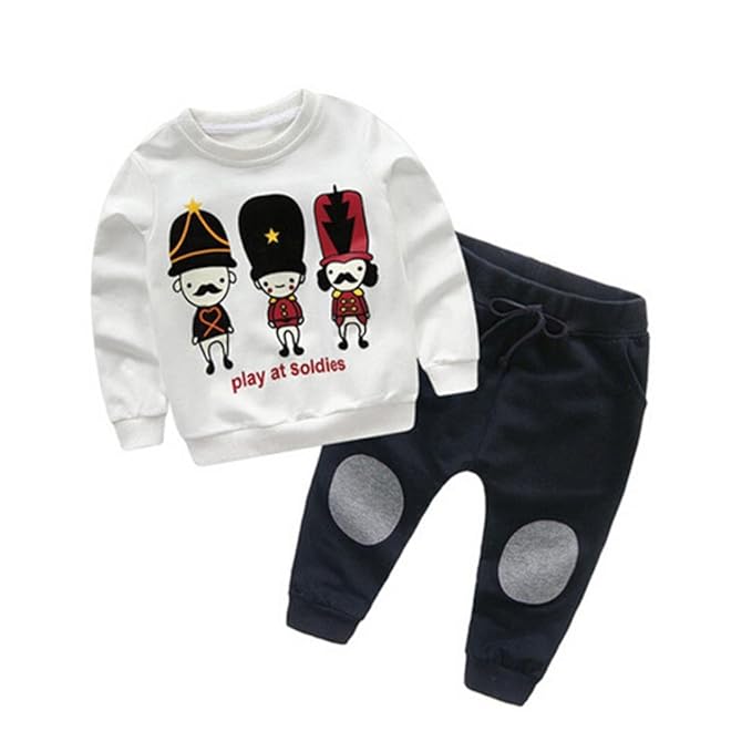 SMARTLADY 2-6 años Niño Niña Otoño/ Invierno Ropa Conjuntos,Sudaderas + Pantalones