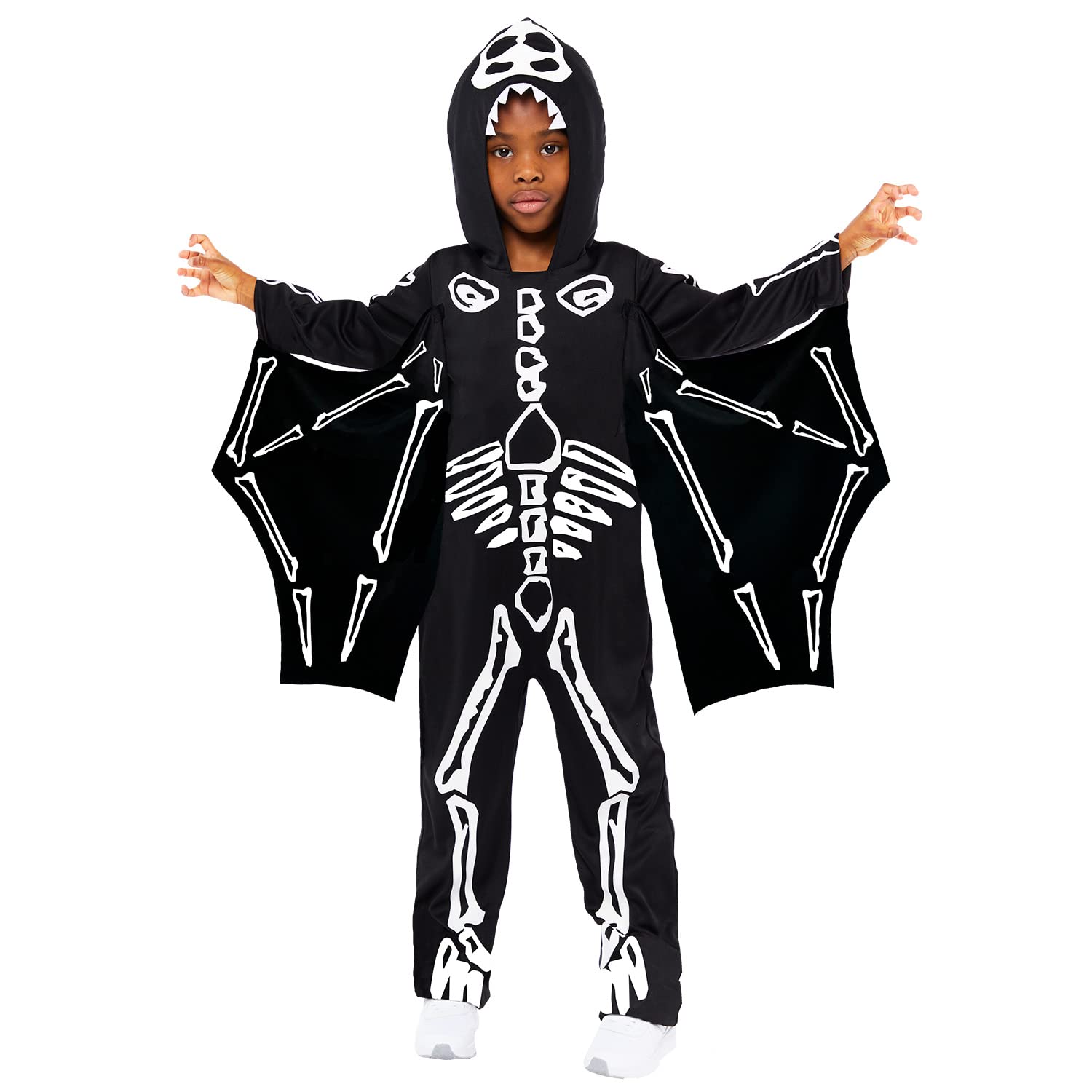 amscan 9917893 - Boys Halloween Skeleton Pterodactyl Fancy Dress Costume (Age 10-12 Years)