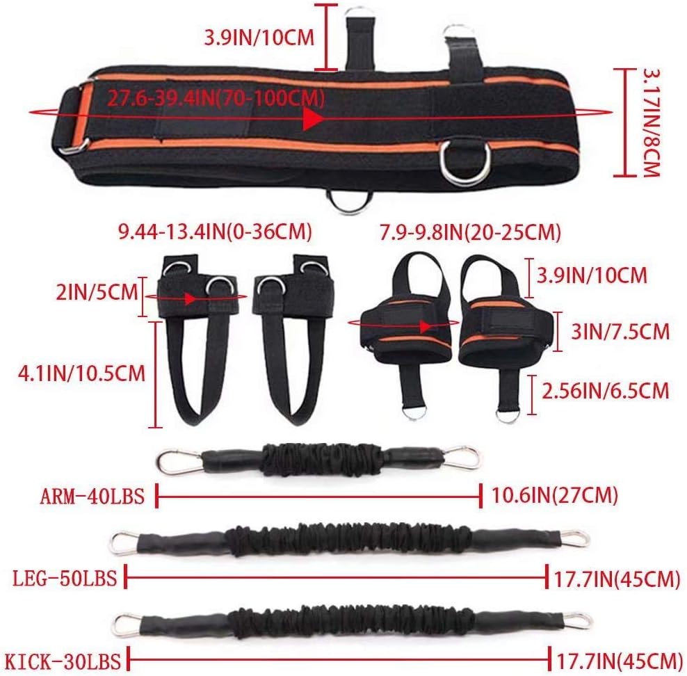 Leg Strength and Agility Training Strap System Boxing Resistance Bands for Football Basketball Taekwondo Yoga Boxing Equipment : Sports & Outdoors