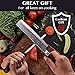 TradaFor Honing Rod - 8 Inch Stainless Honing Steel - Professional Knife Sharpening Steel - Sharpener - Safe Oval Handle - Durable - Chefs Choice Easy to Use - Best for Home Kitchen or Restaurant