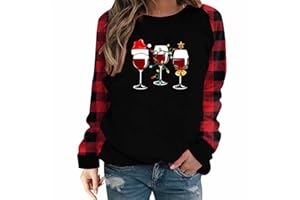 YAFINMO Womens Christmas Shirt Funny Xmas Graphic T-Shirt Loose Casual Merry Christmas Tee Women Christmas Tops