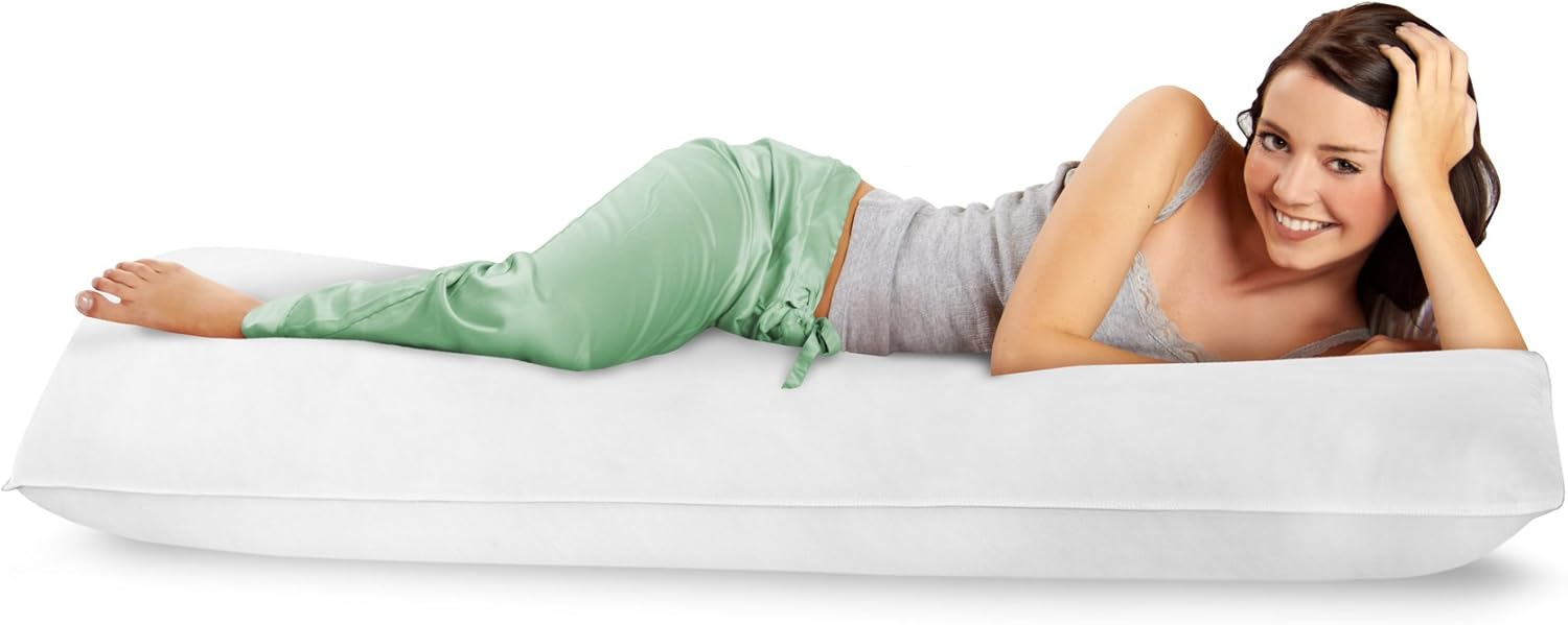 BioPEDIC Premium SofLOFT 20-by-54 Inch Body Pillow, White: Home & Kitchen