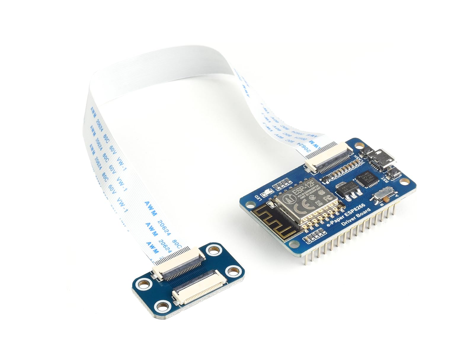 Waveshare Universal e-Paper Raw Panel Driver Board, Onboard ESP8266, Compatible with Various Waveshare SPI E-Paper Raw Panels
