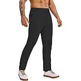 AbleTree Fleece Lined Sweatpants 27 Inch Inseam Atheltic Joggers Workout Pants for Short Men with Zip Pocket