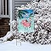 Briarwood Lane Christmas Flamingos Nautical Garden Flag Tropical Holiday Beach 12.5