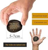 VELENTI Unique Gifts for Fathers Day Engraved Pebble Rock Dad From Daughter view 3