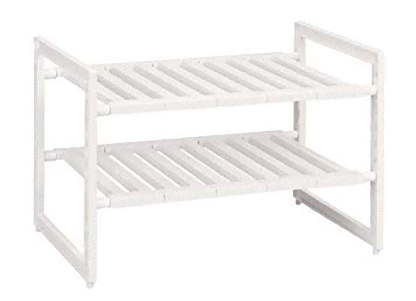 パール金属 アレンジフリー シンク下 スペース ラック 2段ワイド 伸縮タイプ H-5799商品画像