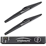 OTUAYAUTO Rear Windshield Wiper Blades - 2 Pieces of 14" Car Back Window Wiper - for Toyota Corolla, Jeep Cherokee, Scion XB, Mazda 3, Hyundai Accent Tucson Santa Fe, Kia Rio