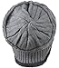 HINDAWI Womens Slouchy Beanie Winter Hat Knit Warm Snow Ski Skull Cap, Grey