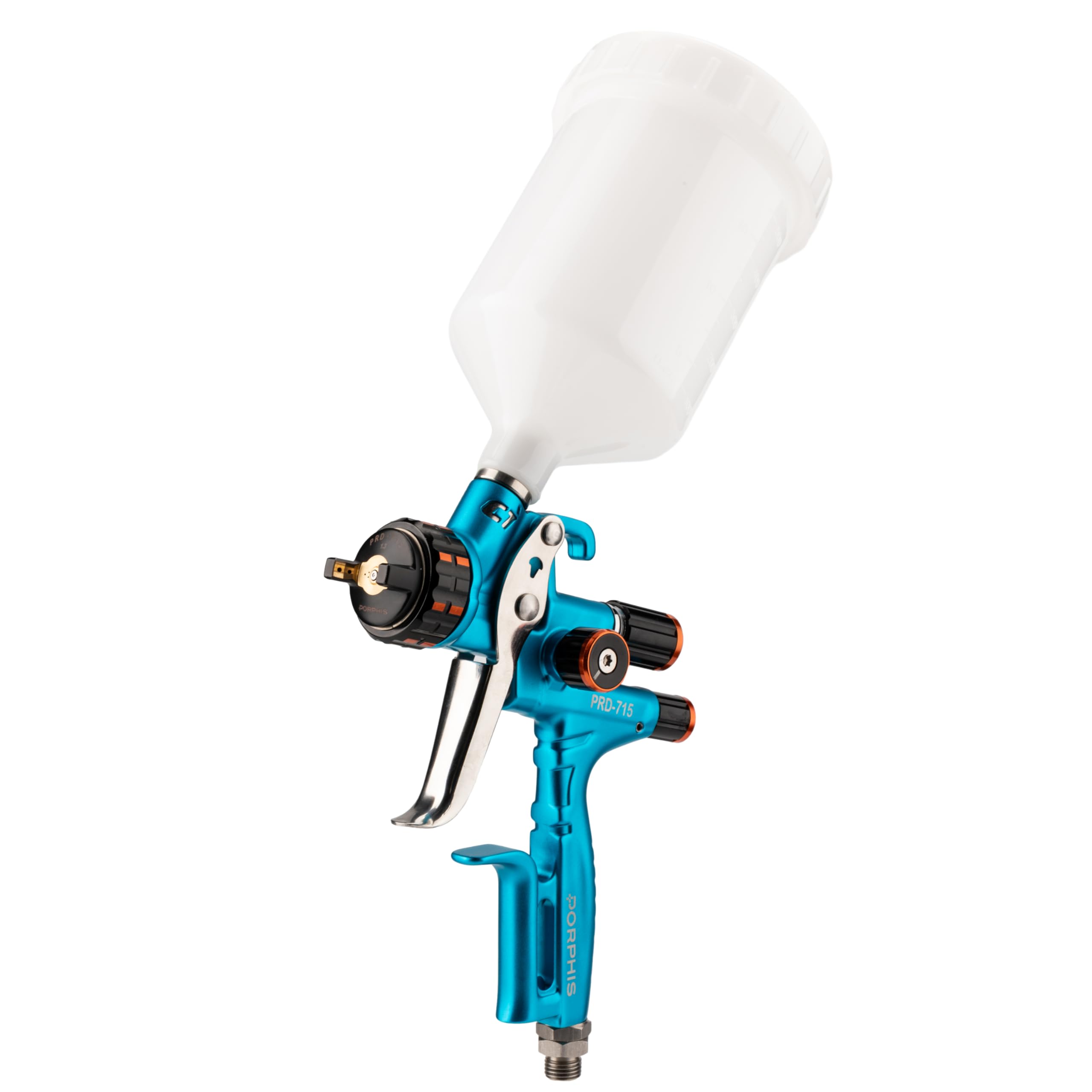 Photo 1 of PORPHIS Automotive Refinishing Spray Gun PRD-715 Middle Pressure 1.3mm Nozzle Paint Spray Gun