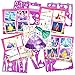 Fashion Dresses Sketch Portfolio Sticker Book - Designer Sketchbook - 100+ Stencils, 36 Giant Coloring Pages, Mermaid Dress Princess Costume Hair Star Stickers – Art Kit Drawing Coloring Book for Kids