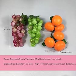 KPUETY Artificial Fruit Fake Simulation Fruit for