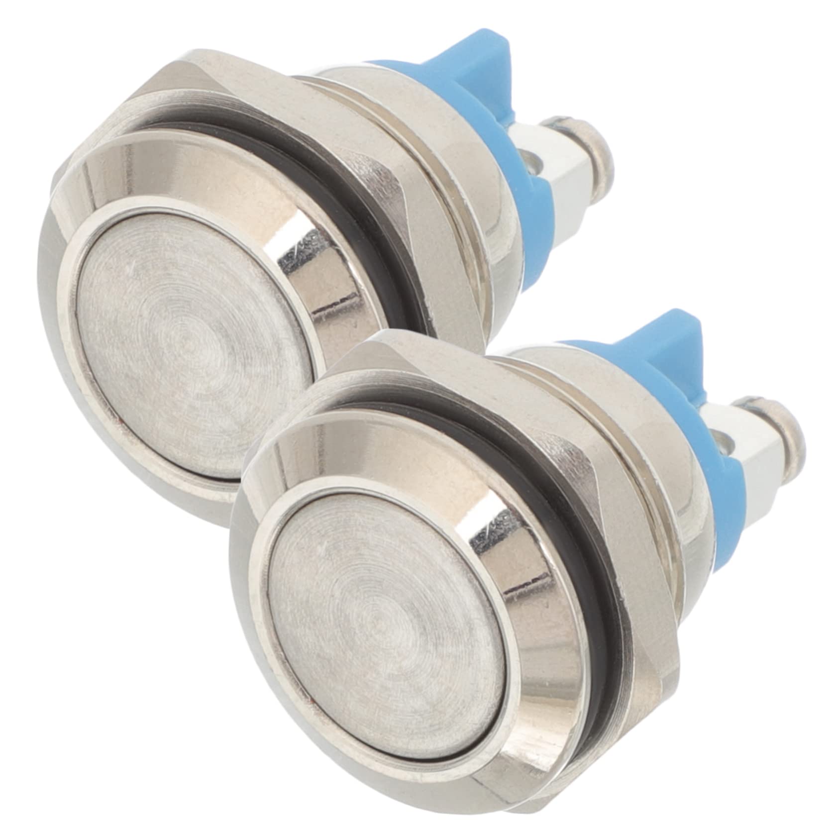 KONTONTY 2pcs Door Bell Ringer Buttons Household Replacement Doorbell Kit Easy Installation Weather Resistant Doorbell Buttons