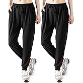 TRIUNION 2 Pack Sweatpants for Women with Pockets Lightweight Jogger Pants for Women Lounge Pants for Workout Running Yoga