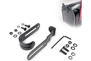 JUGLOK Mailbox Latch and Handle Kit, Thickened Mailbox Latch Replacement Set Easy Installation for Repairing Mailbox Door, Premium Material Durable Solid Construction Safe and not Easily Damaged（Black）