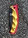Hero Line Man of Iron Red and Gold Spring assisted Folding Pocket Knife Arc Reactor