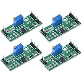 Hosrivae 4PCS LM393 Voltage Comparator Module 4.5-28V Dual Output Signal Waveform Shaping Board for MCU Sensor Detection Projects Electronic DIY Kit