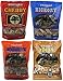 Western BBQ Premium‎ Wood Smoking Chips Variety (Pack of 4) Cherry, Hickory, Mesquite, Pecan