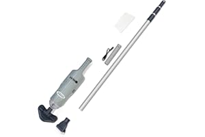 Intex Handheld Pool Vacuum Cleaner Rechargeable 94 Inch Telescoping Shaft and 2 Interchangeable Brush Heads for Above Ground Swimming Pool and Spa
