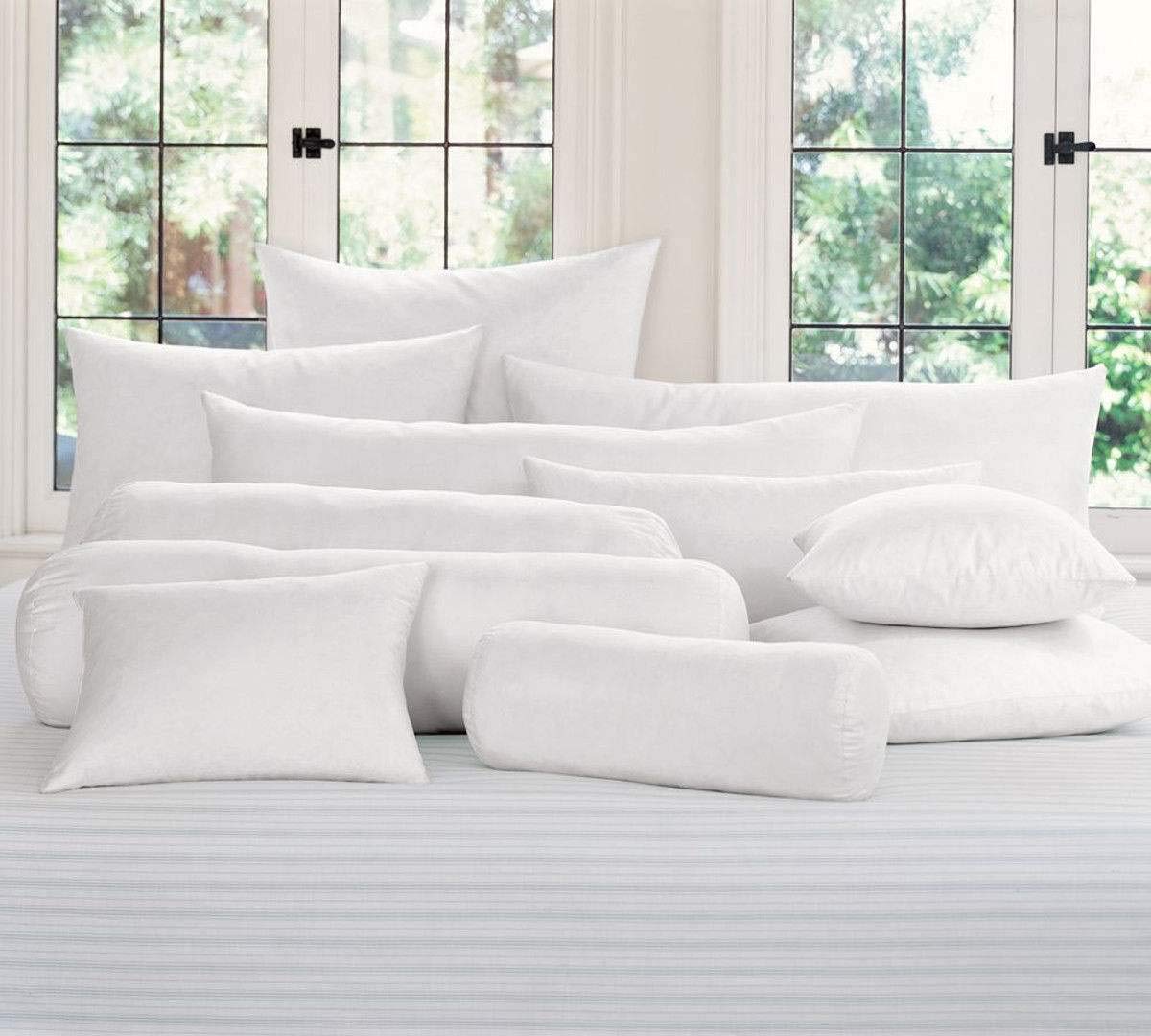 Amazon Com 100 White Cotton 14x24 Pillow Insert Polyester Fiber